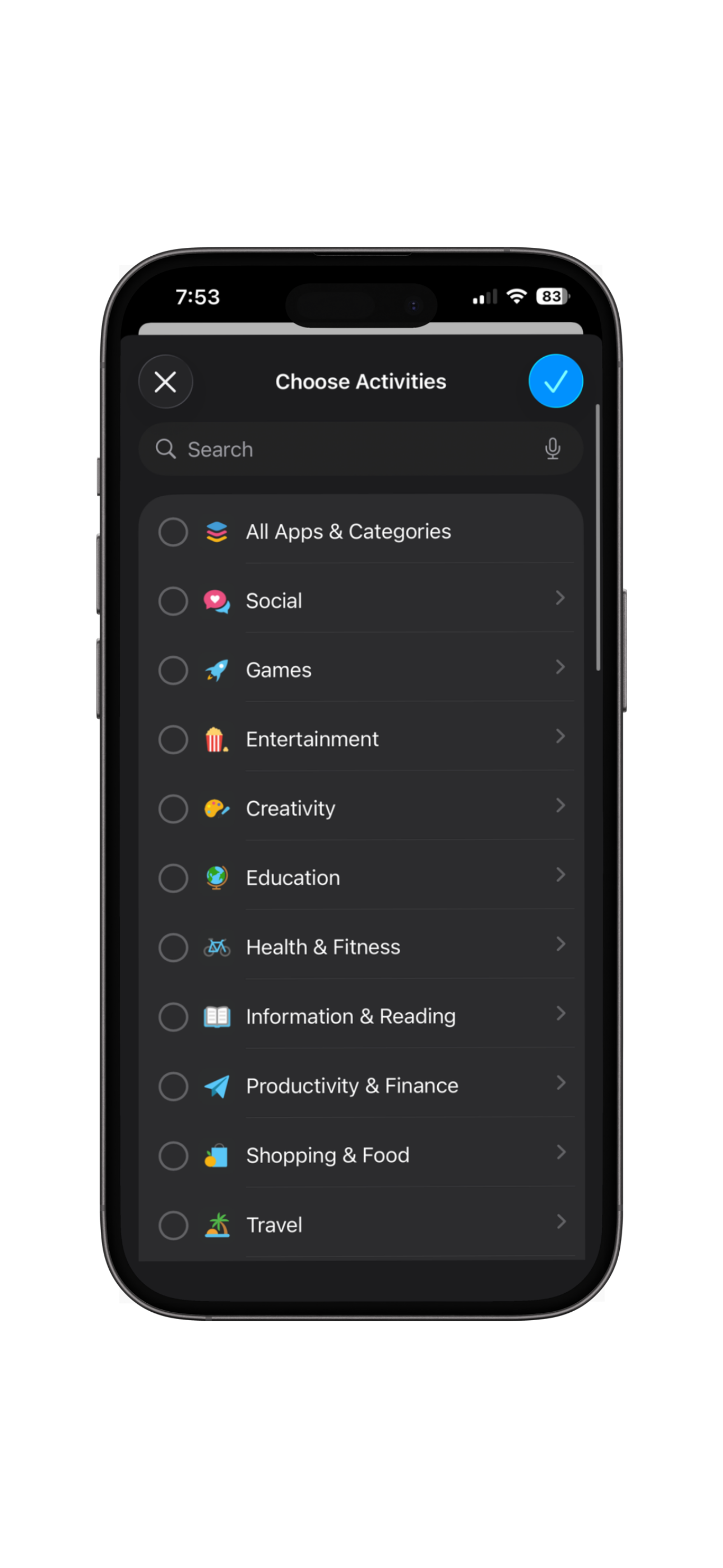 Choose your distractions